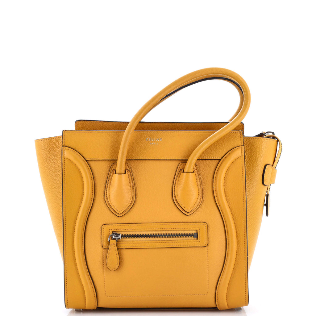 Luggage Bag Grainy Leather Micro