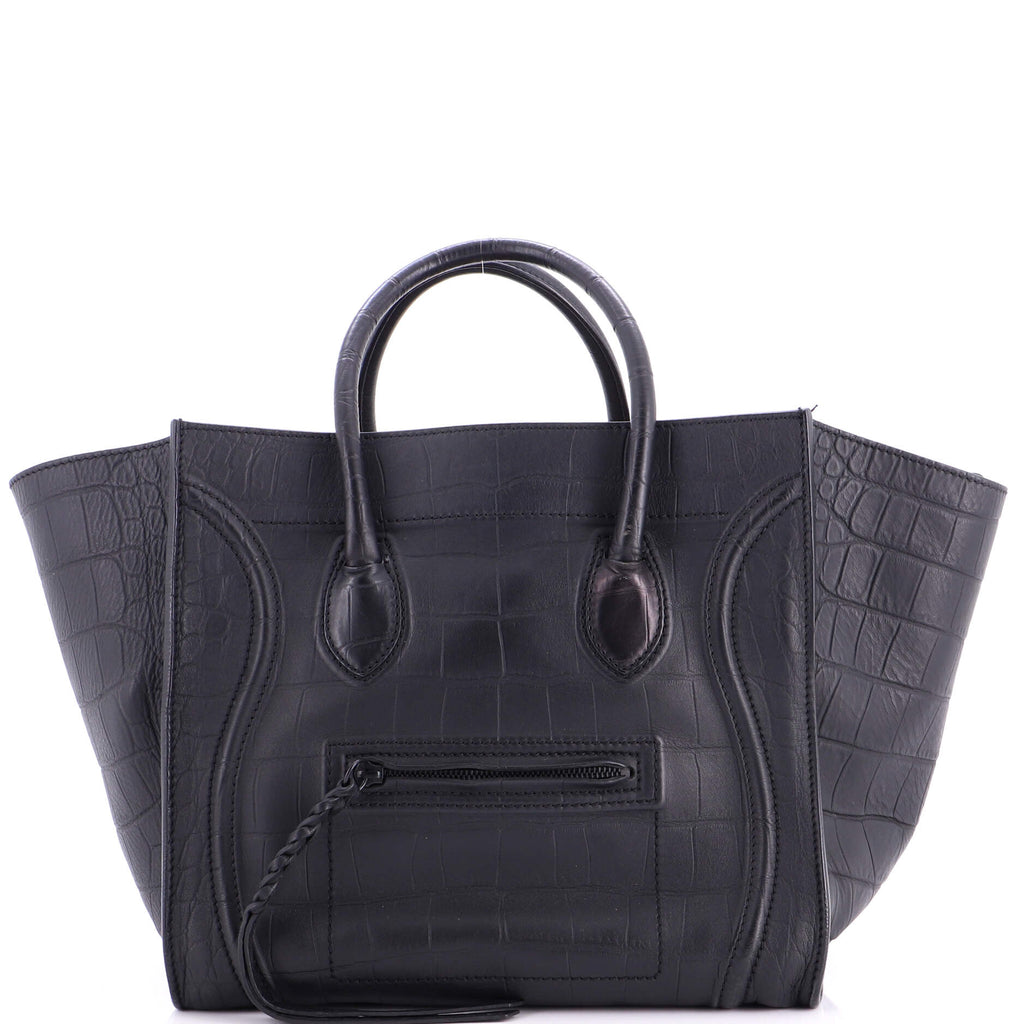 Phantom Bag Crocodile Embossed Leather Medium