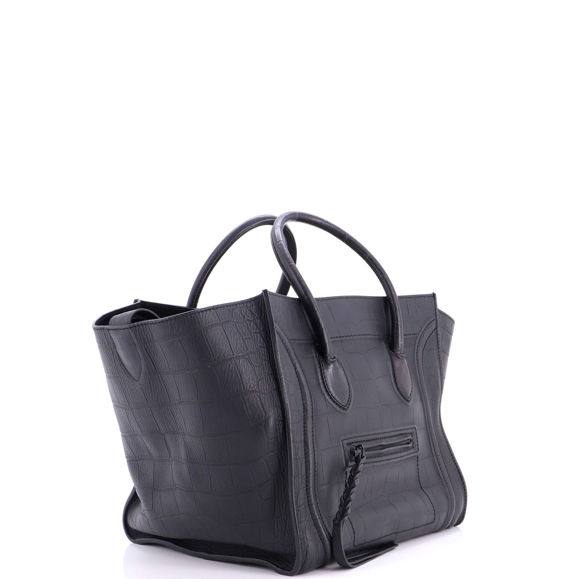 Phantom Bag Crocodile Embossed Leather Medium