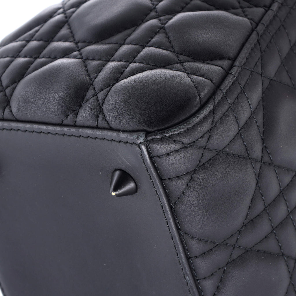 Ultra Matte Lady Dior Bag Cannage Quilt Calfskin Medium