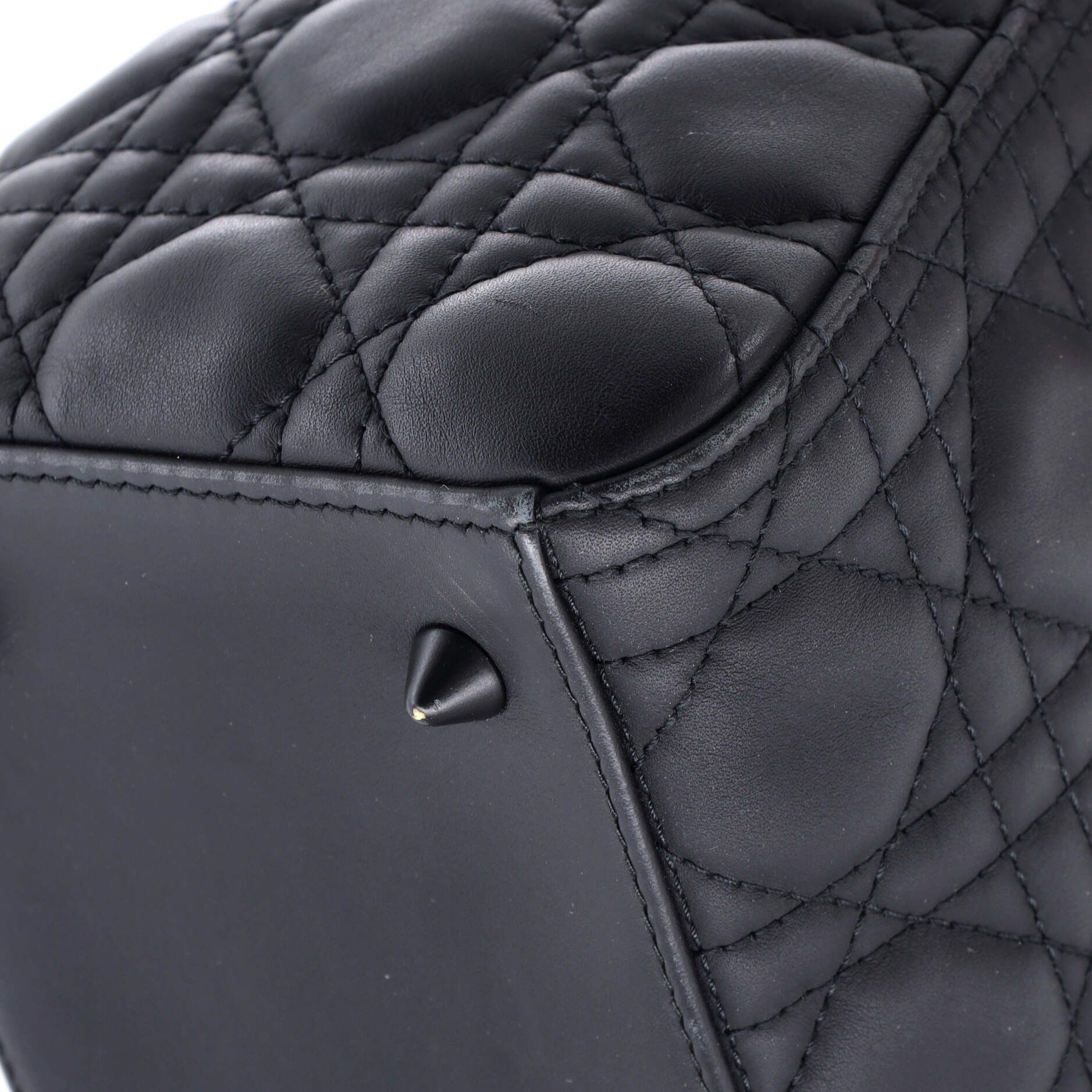 Ultra Matte Lady Dior Bag Cannage Quilt Calfskin Medium