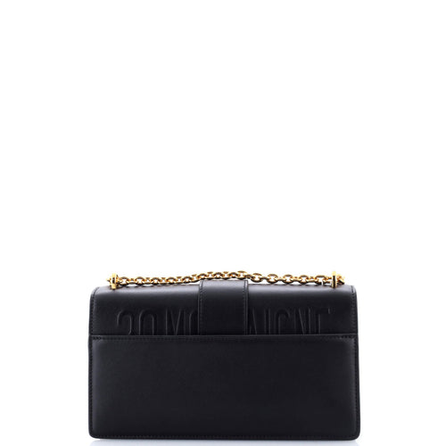 30 Montaigne Chain Flap Bag Leather East West