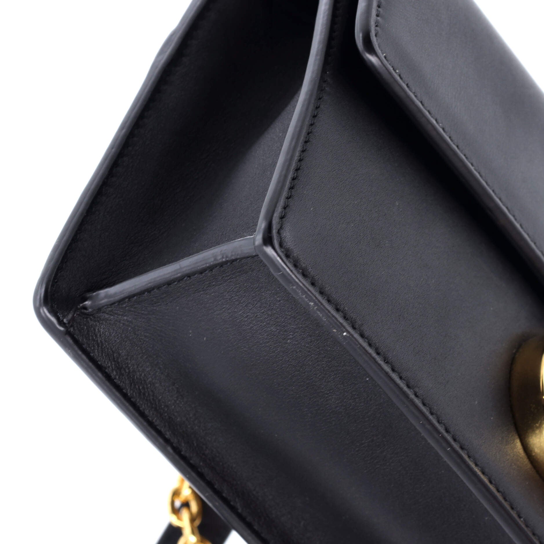 30 Montaigne Chain Flap Bag Leather East West