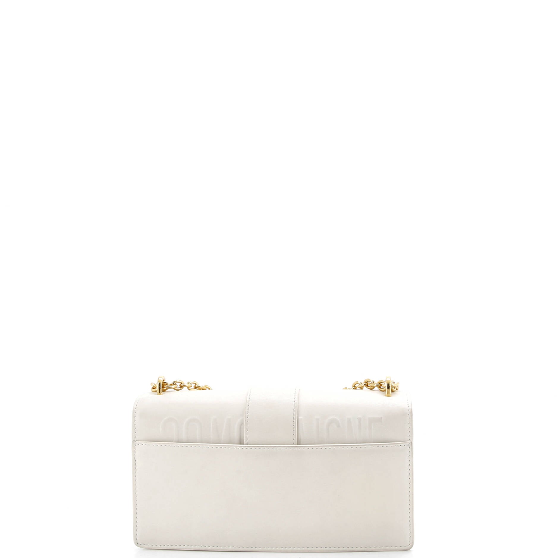 30 Montaigne Chain Flap Bag Leather East West