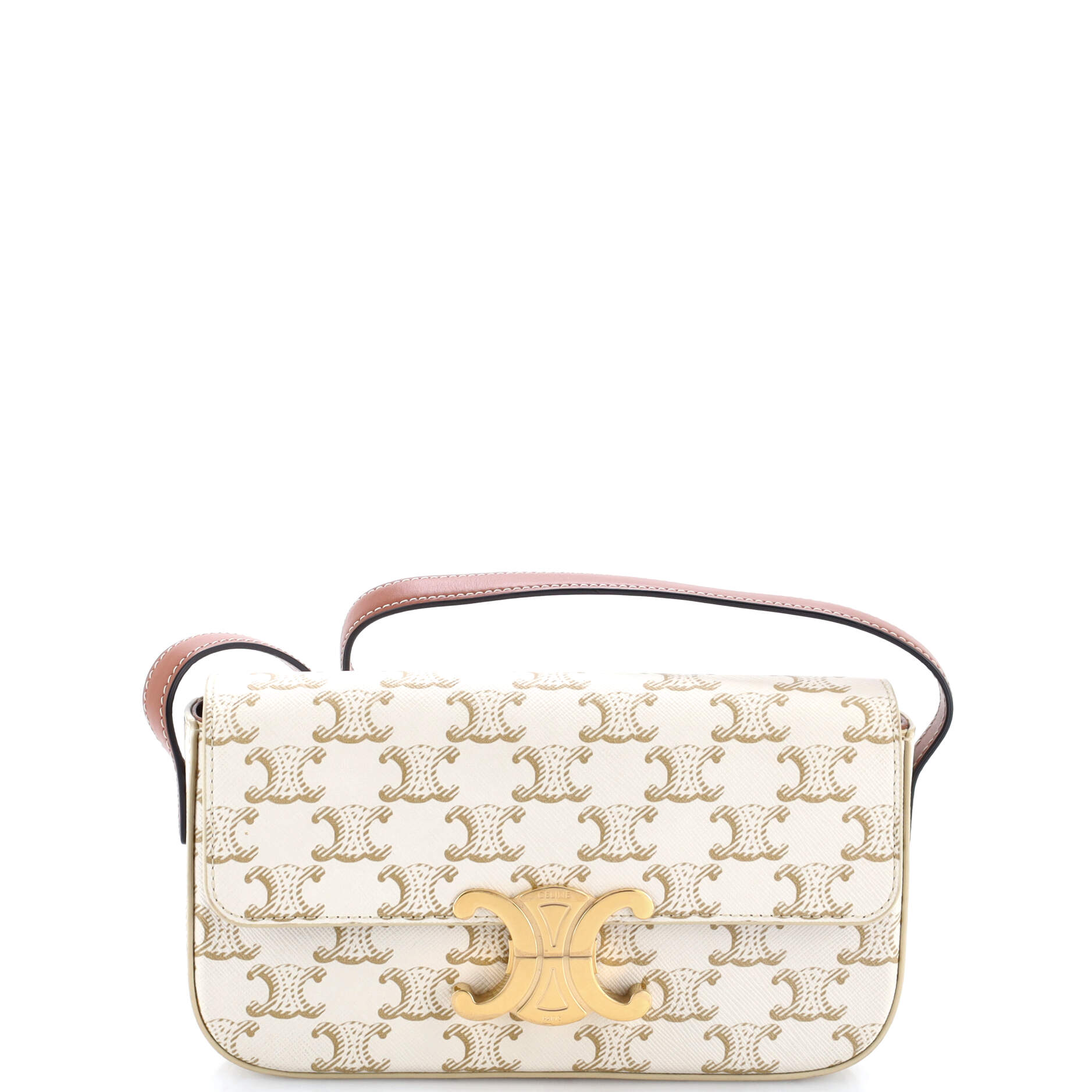 Triomphe East-West Shoulder Bag Triomphe Coated Canvas