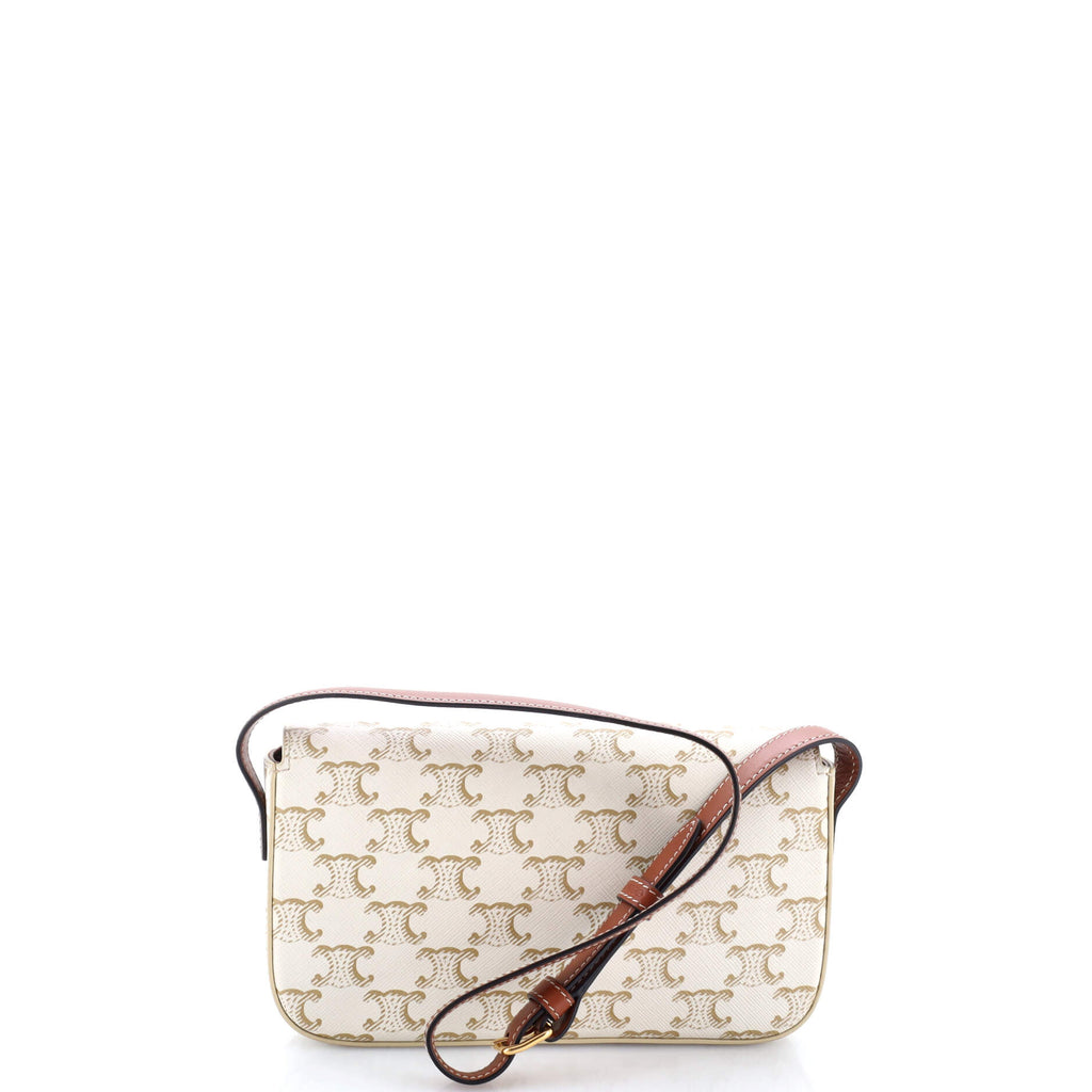 Triomphe East-West Shoulder Bag Triomphe Coated Canvas