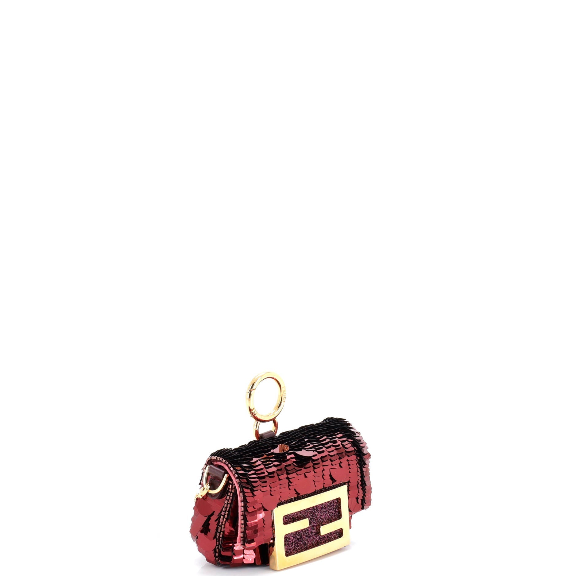 Chain Baguette Charm Bag Sequins Nano