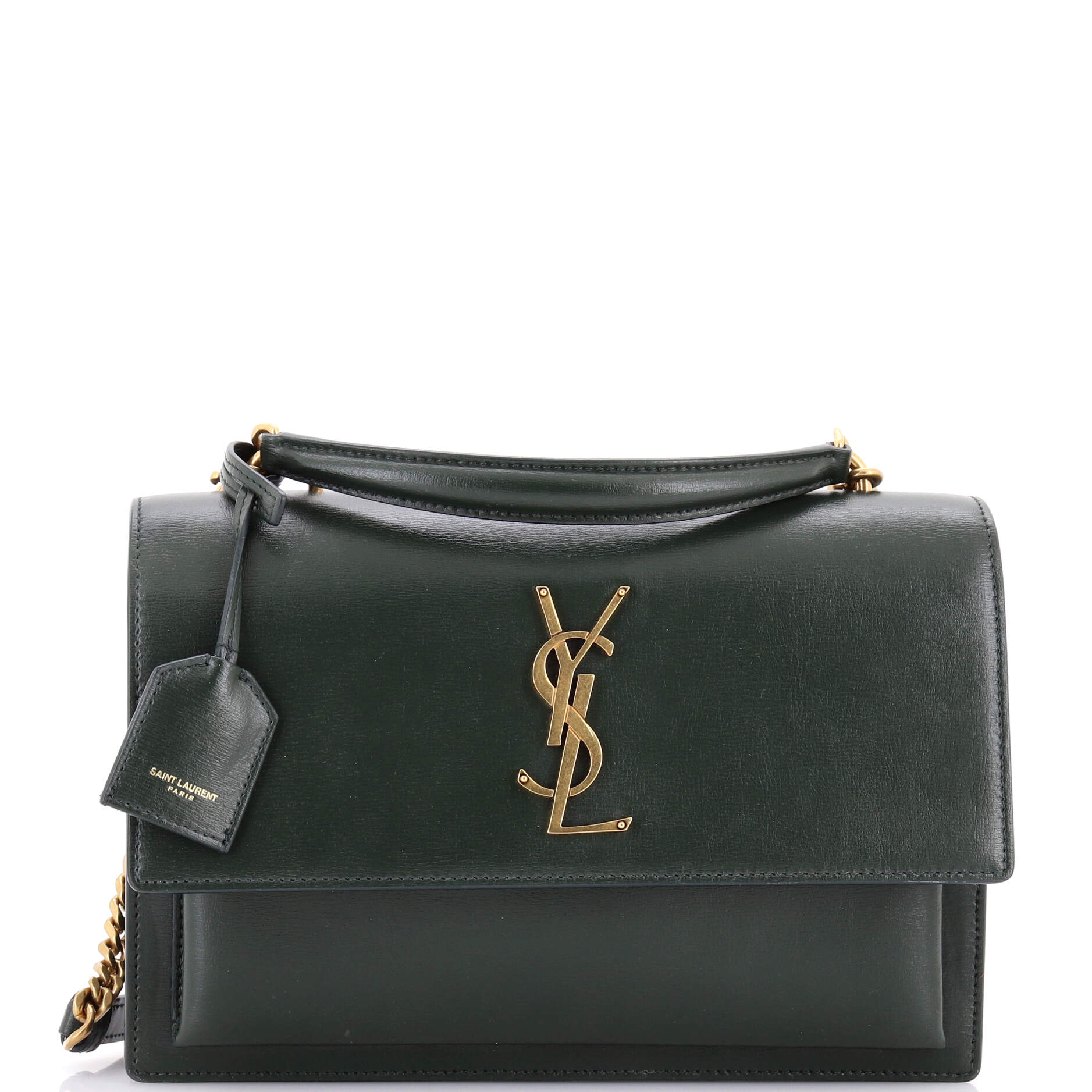 Sunset Top Handle Shoulder Bag Leather Medium