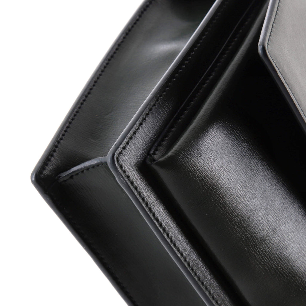 Sunset Top Handle Shoulder Bag Leather Medium