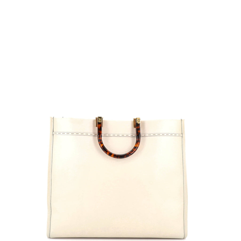 Sunshine Shopper Tote Leather Large