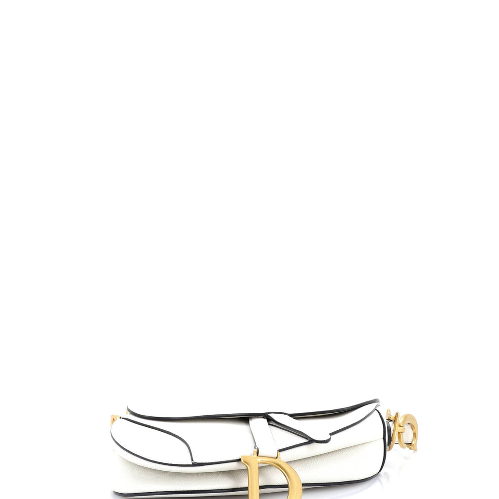 Saddle Handbag with Strap Leather Medium