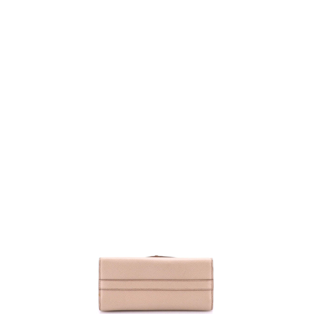 Monochrome Shoulder Bag Saffiano Leather Small