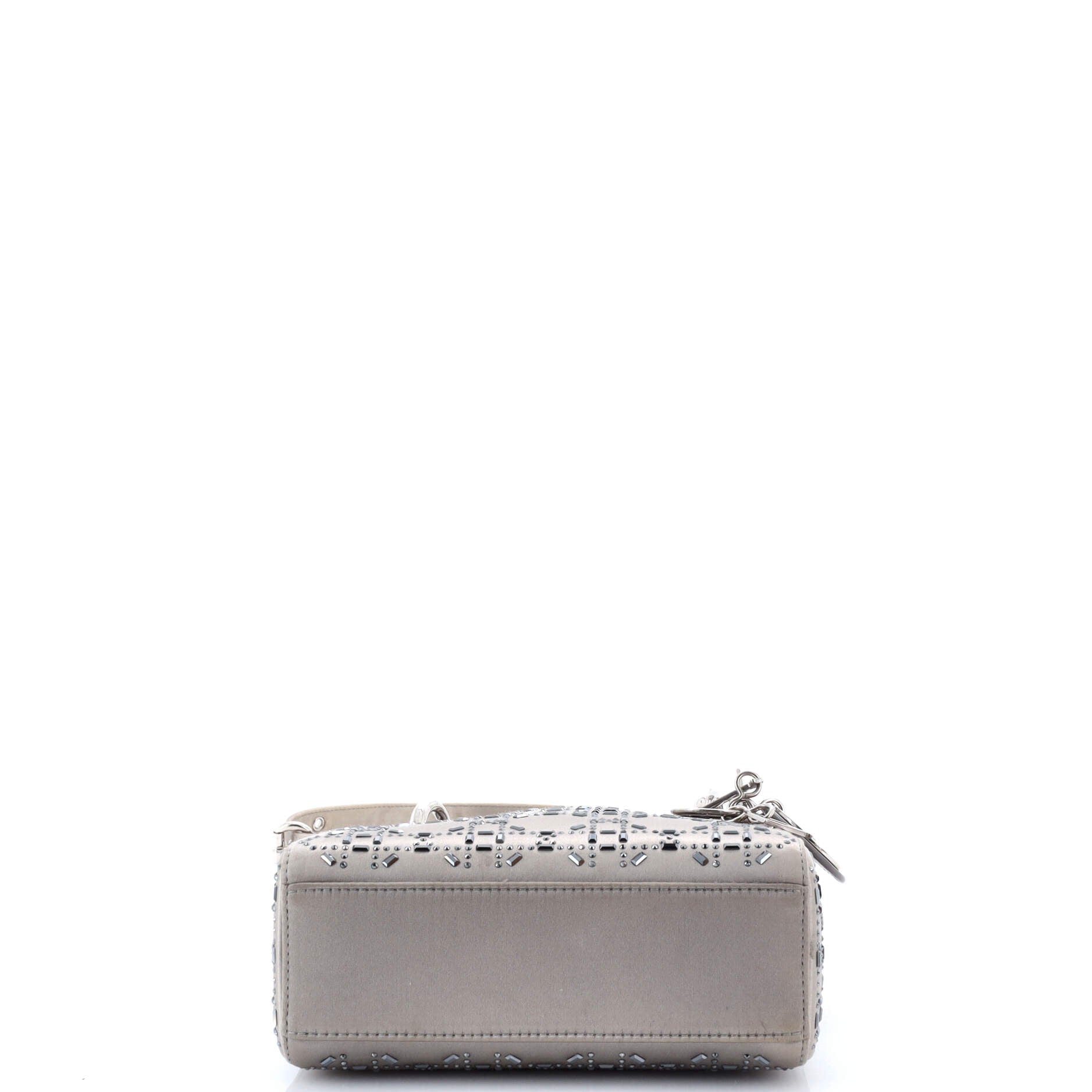 Lady Dior Bag Crystal Embellished Cannage Quilt Satin Mini