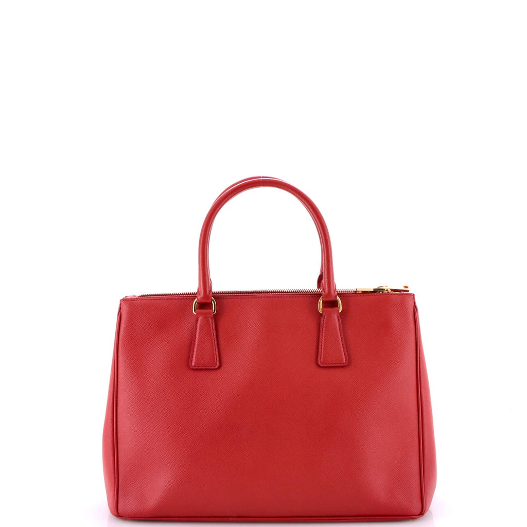 Double Zip Lux Tote Saffiano Leather Medium