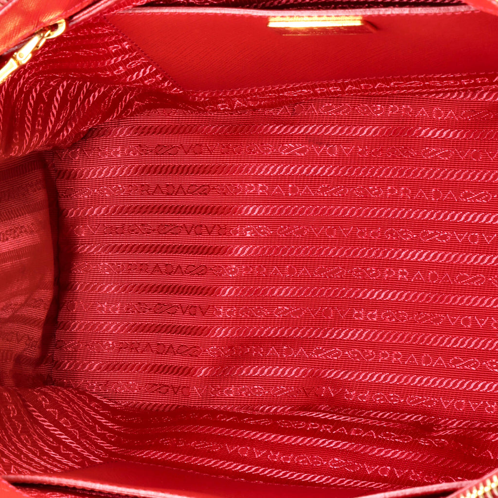 Double Zip Lux Tote Saffiano Leather Medium