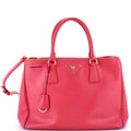 Double Zip Lux Tote Saffiano Leather Medium