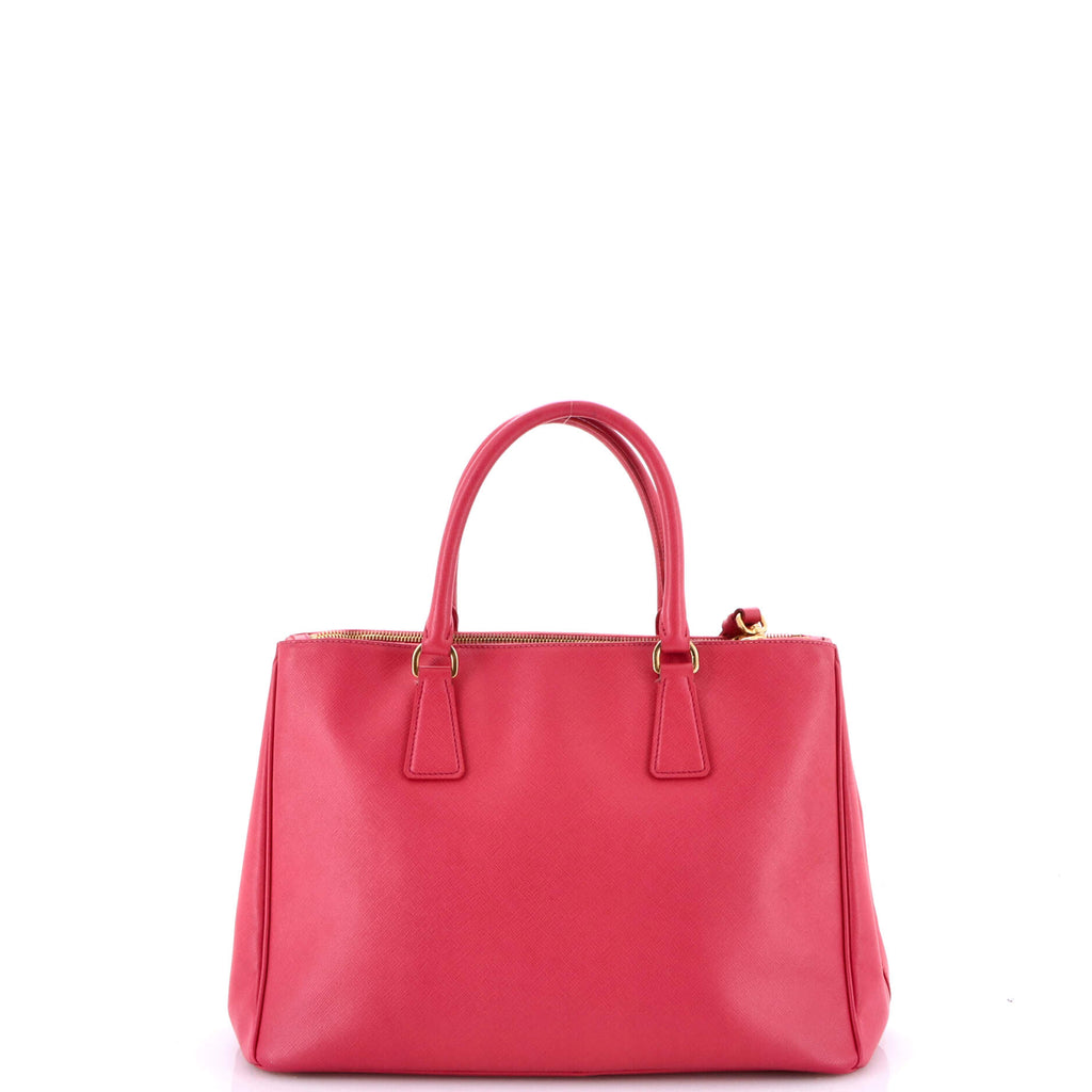 Double Zip Lux Tote Saffiano Leather Medium