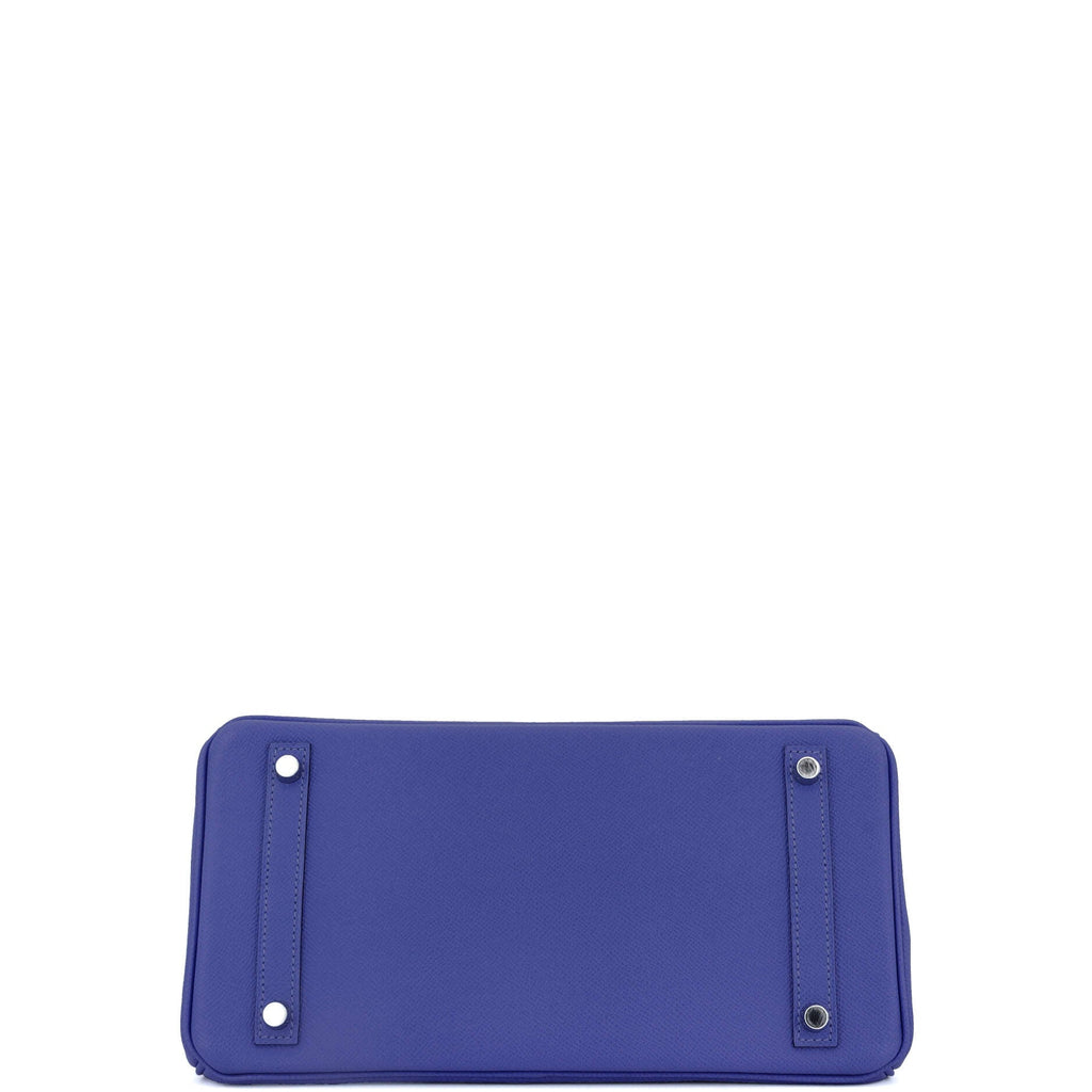 Birkin Handbag Bleu Electrique Epsom with Palladium Hardware 30