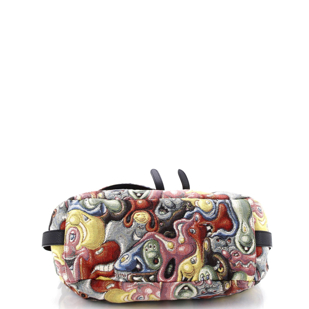 Kenny Scharf Saddle Soft Bag Jacquard Printed Canvas