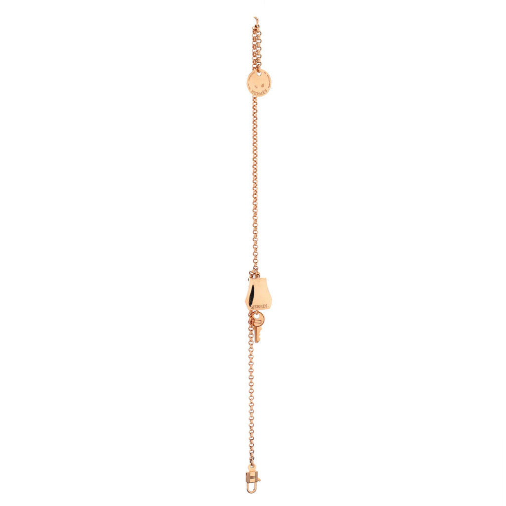 Kelly Clochette Chain Bracelet 18K Rose Gold Small
