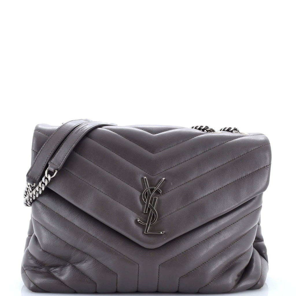 Loulou Shoulder Bag Matelasse Chevron Leather Medium