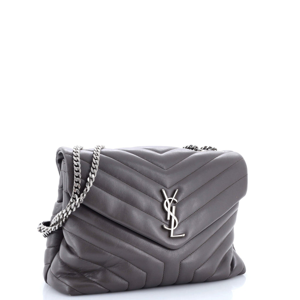 Loulou Shoulder Bag Matelasse Chevron Leather Medium