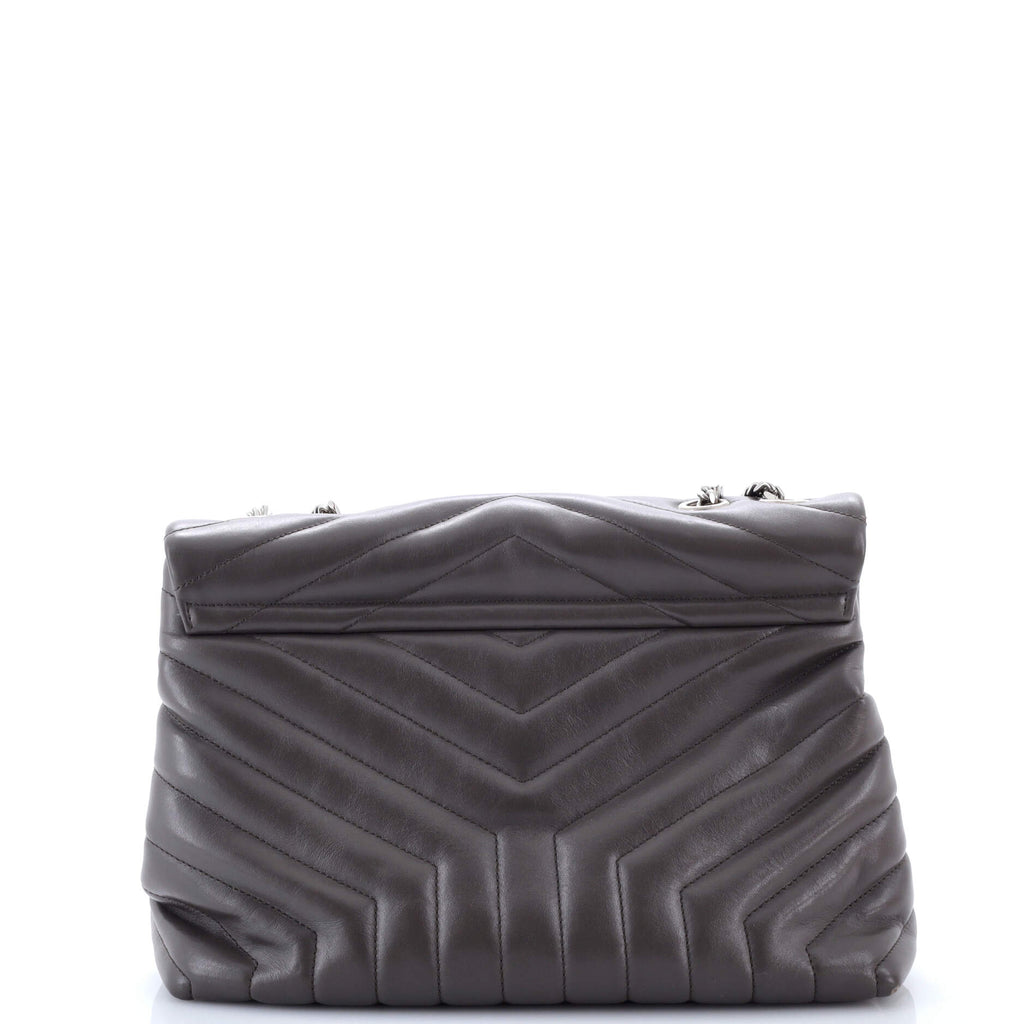 Loulou Shoulder Bag Matelasse Chevron Leather Medium
