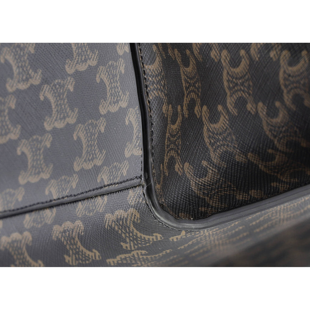 Horizontal Logo Cabas Tote Triomphe Coated Canvas
