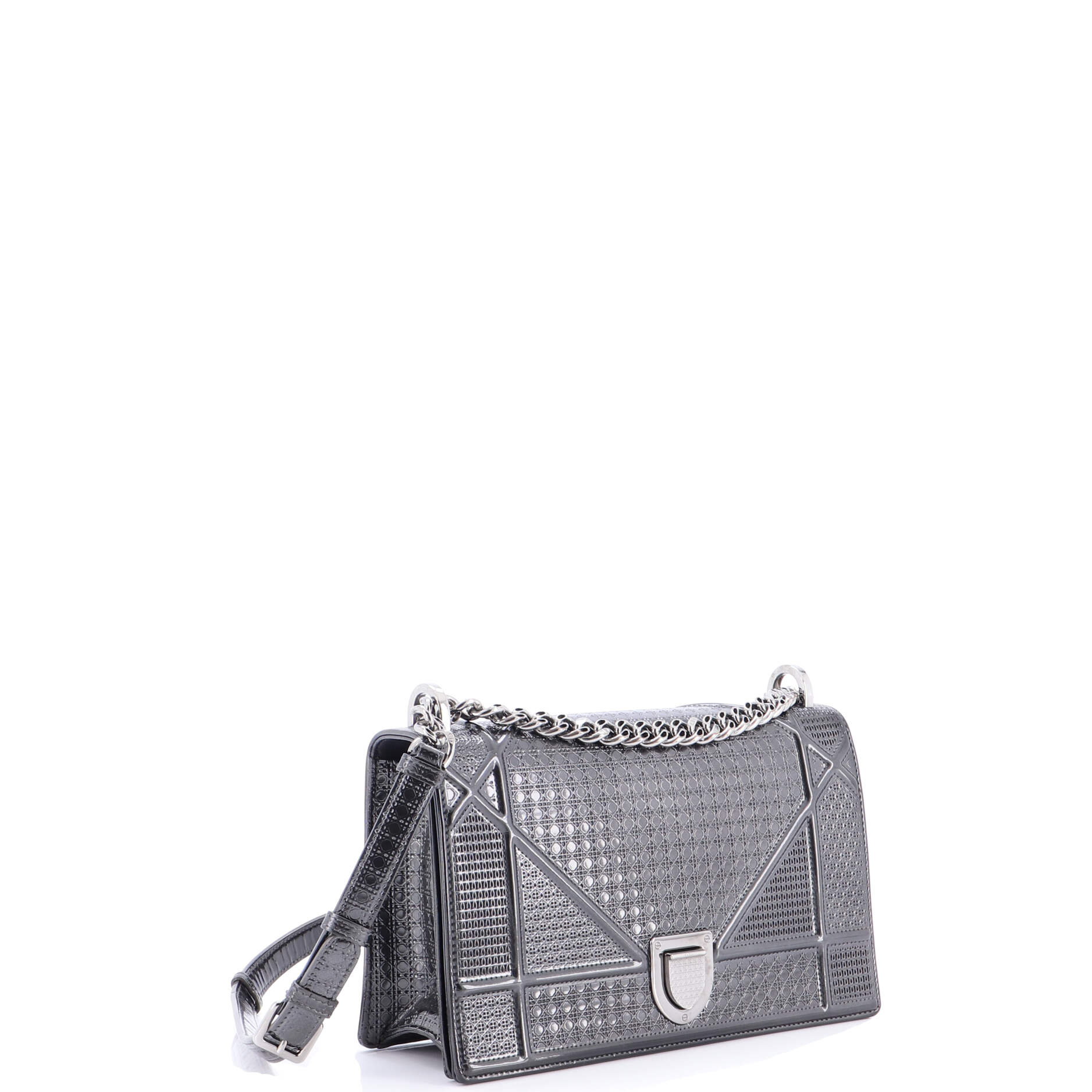 Diorama Flap Bag Cannage Embossed Calfskin Medium