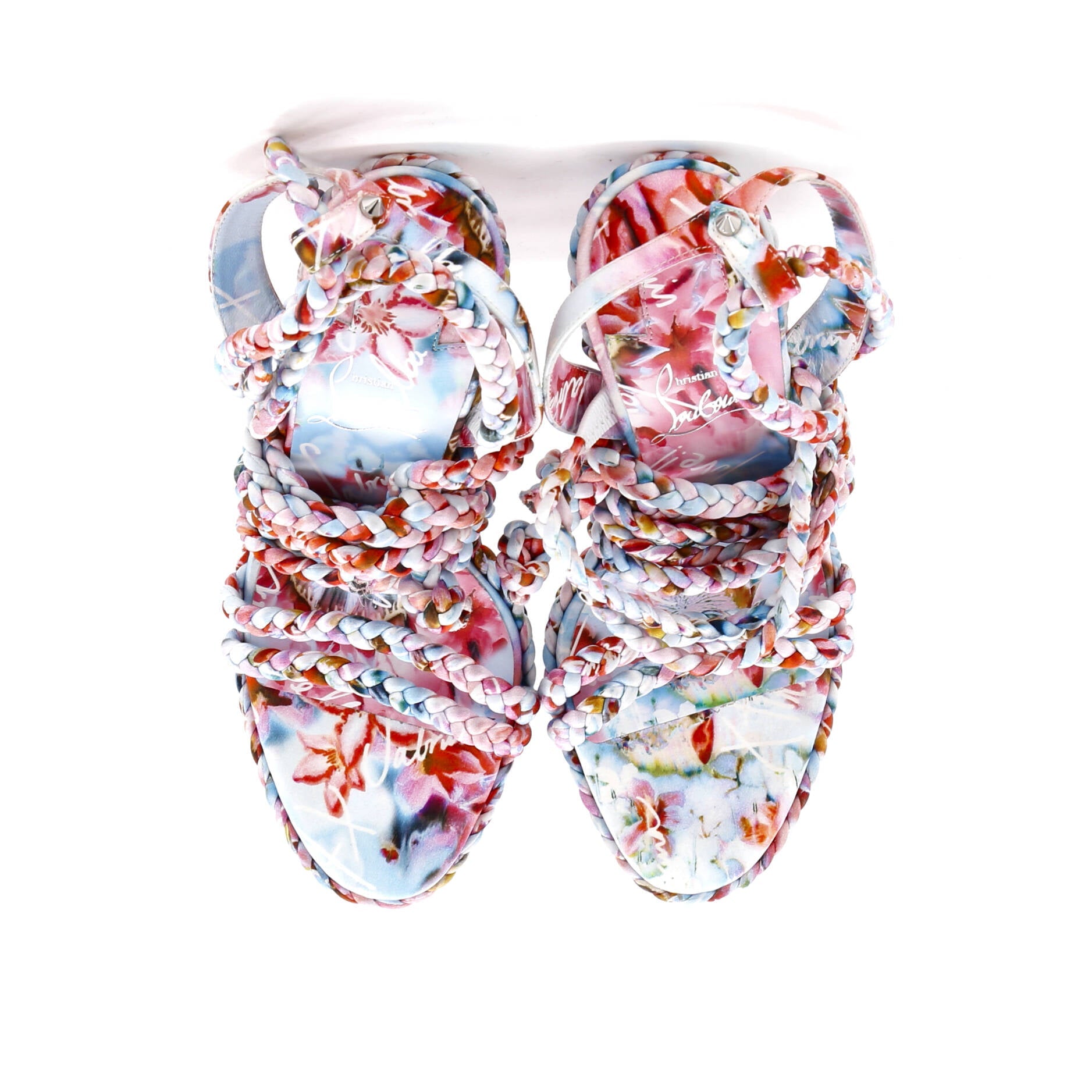 Women's Maryam Heeled Sandals Printed Satin 120