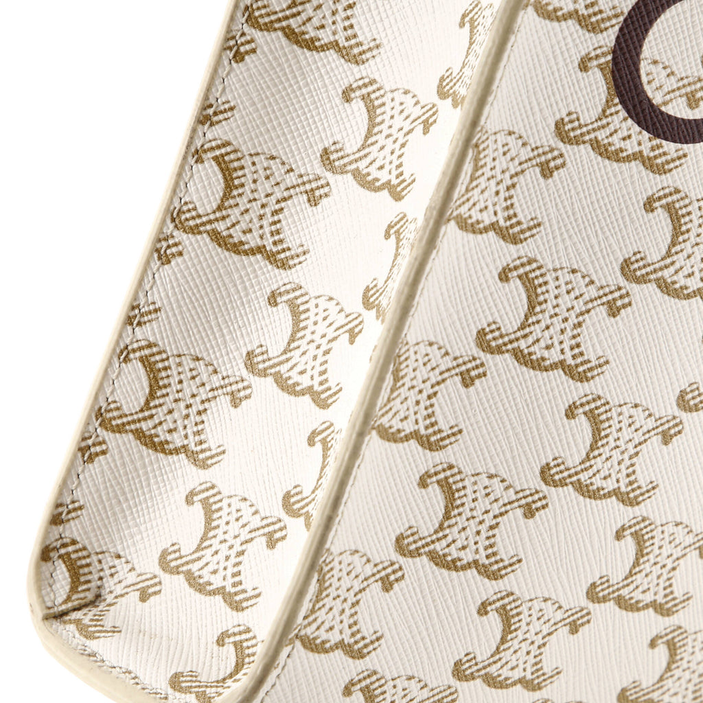 Vertical Cabas Tote Triomphe Coated Canvas Mini