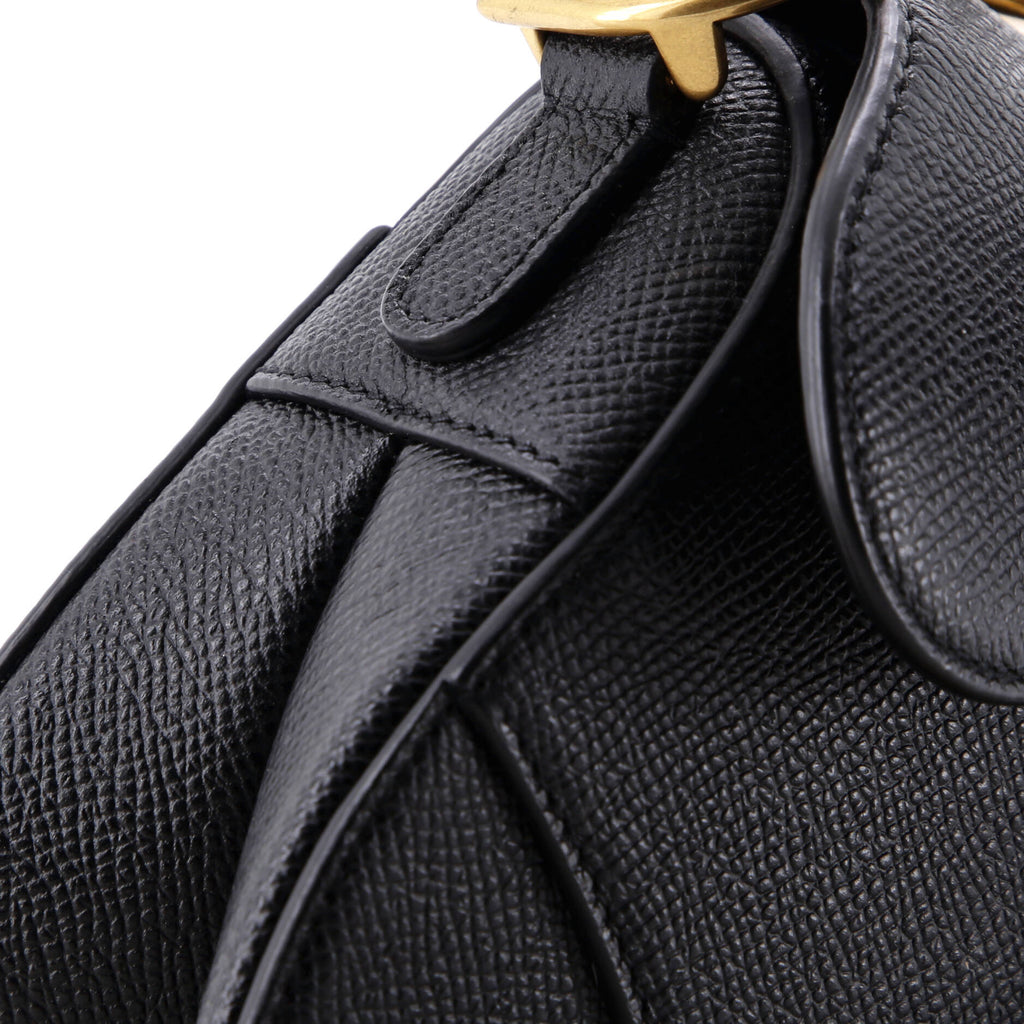 Saddle Handbag Leather Mini