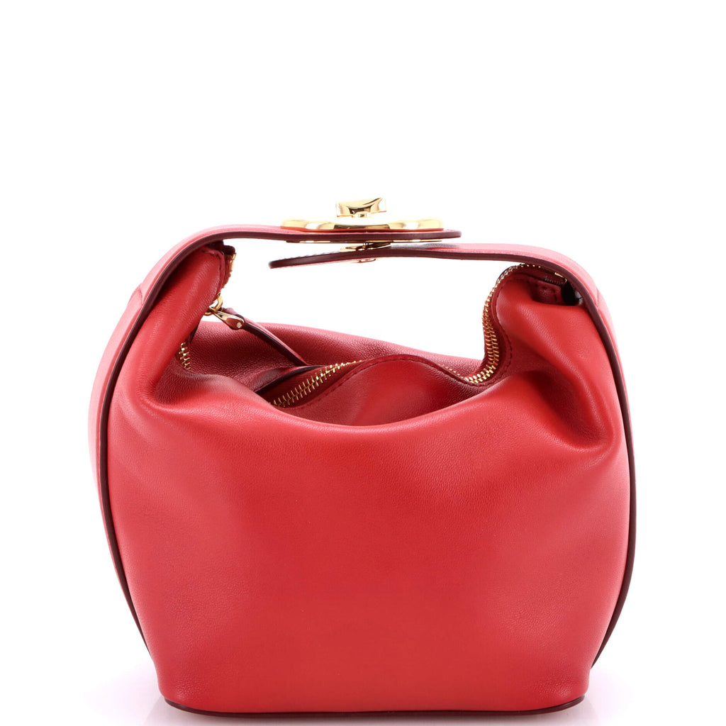 VLogo The Bold Edition Top Handle Bag Leather Mini