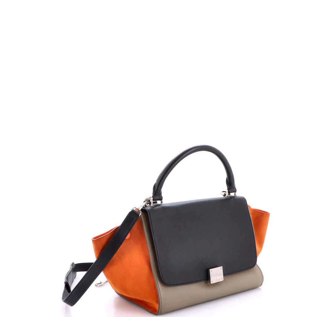 Tricolor Trapeze Bag Leather Small