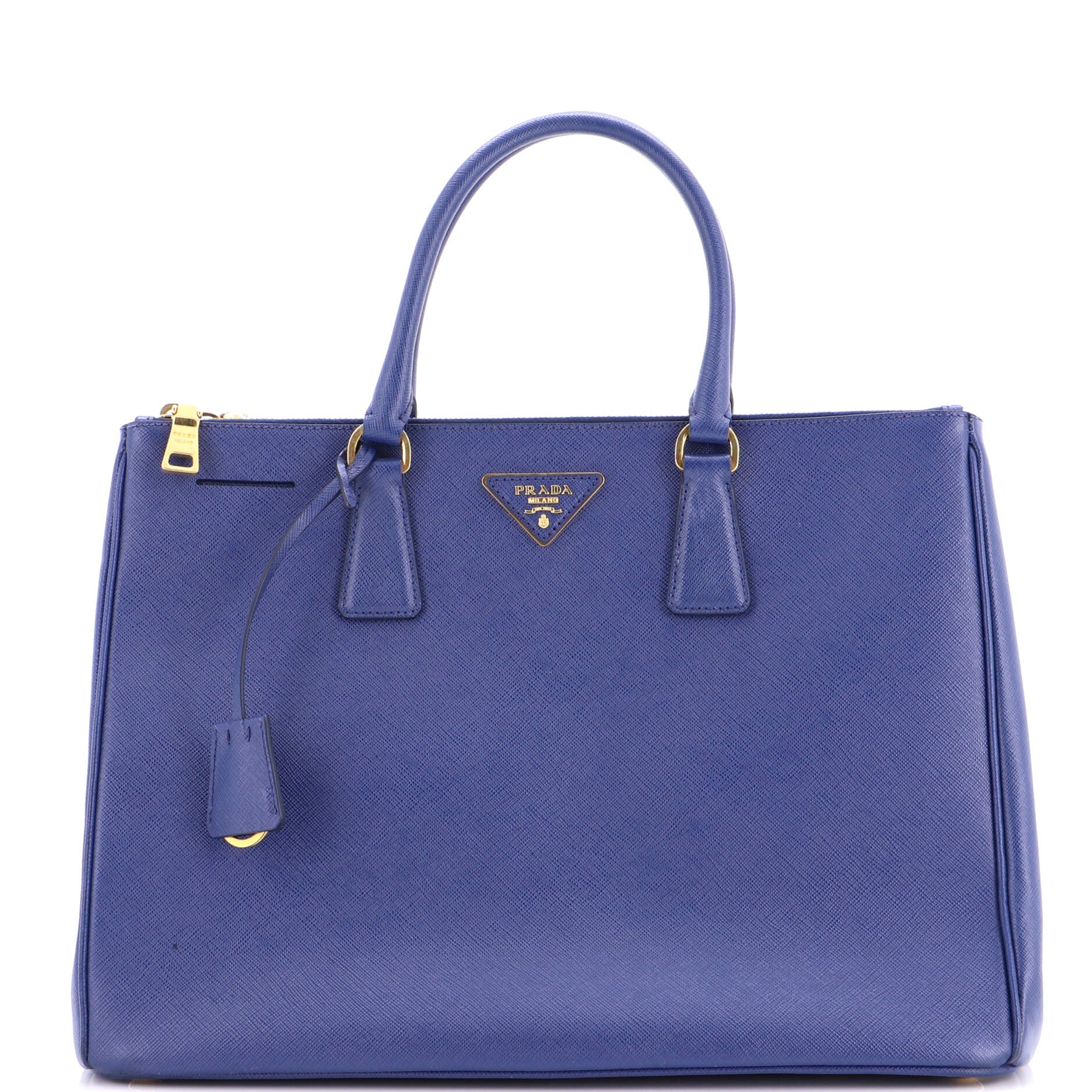 Double Zip Lux Tote Saffiano Leather Large