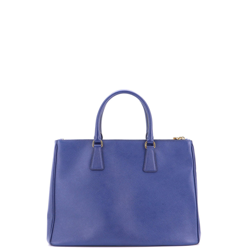 Double Zip Lux Tote Saffiano Leather Large