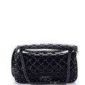 Rockstud Spike Full Flap Shoulder Bag Quilted Leather Medium