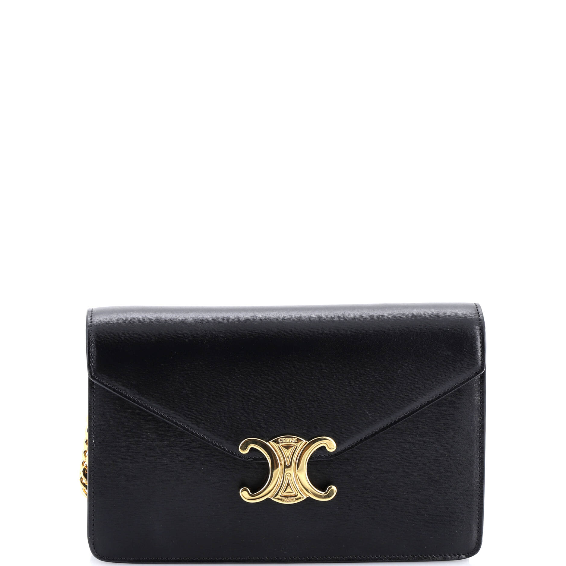 Margo Triomphe Wallet on Chain Leather