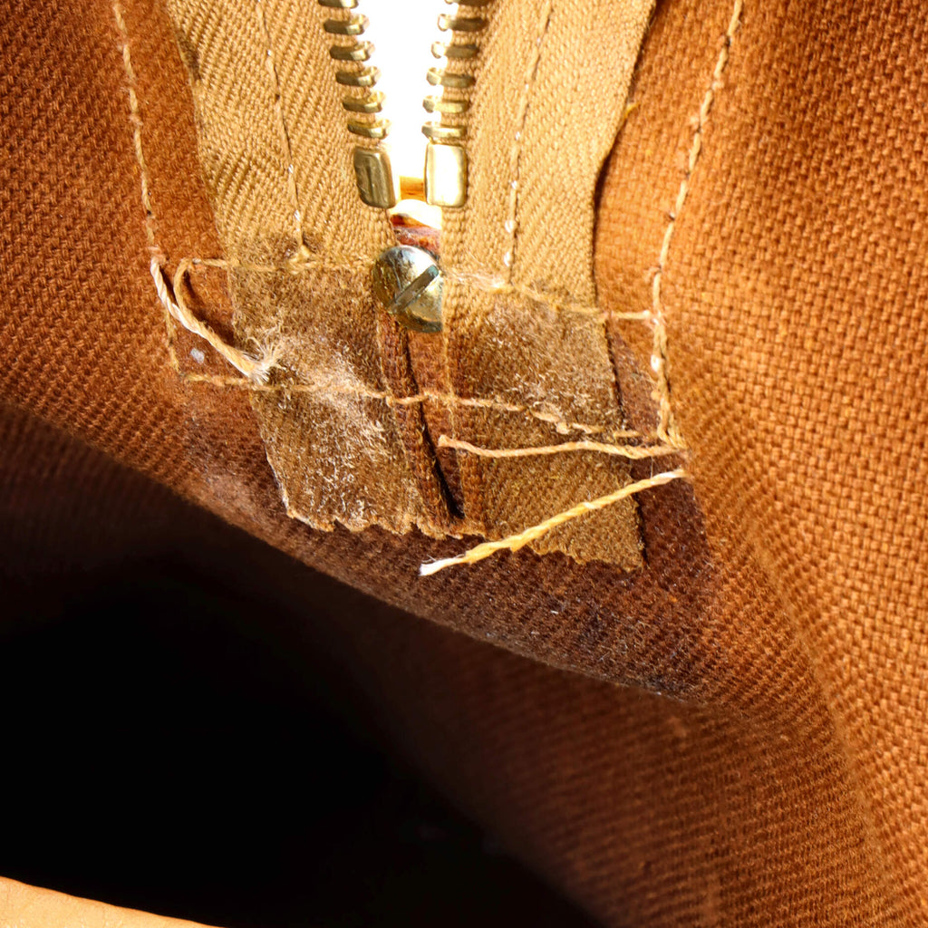Vintage Duffle Bag Macadam Coated Canvas Large