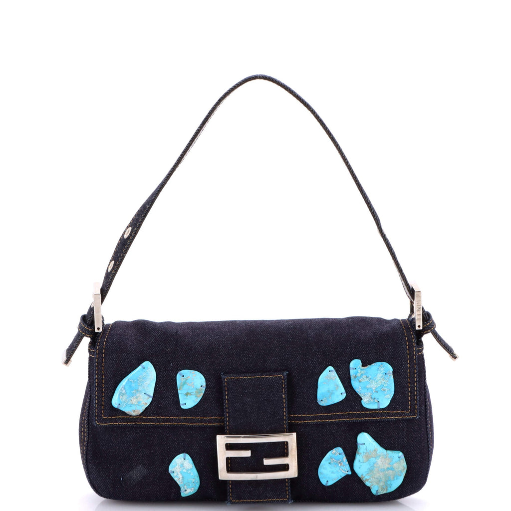 Baguette Bag Embellished Denim