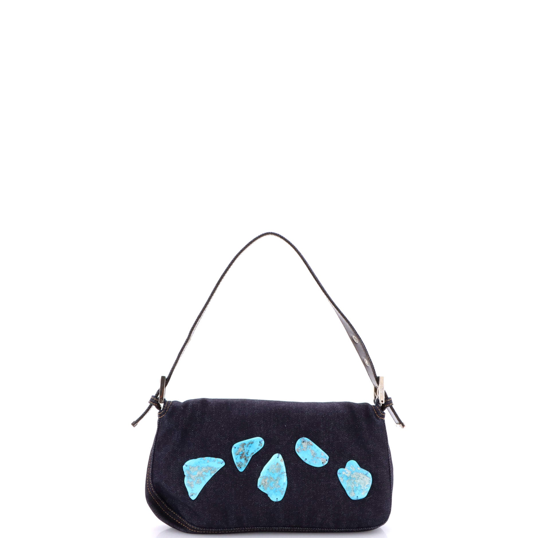 Baguette Bag Embellished Denim