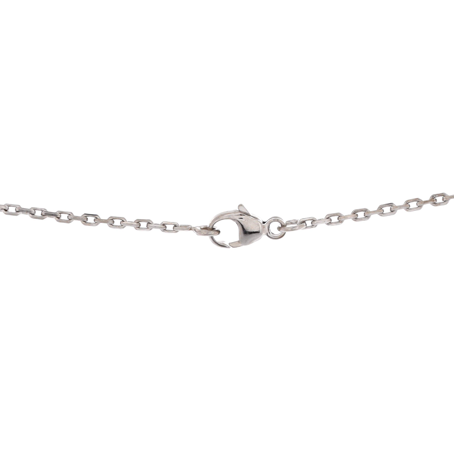 Pop H Pendant Chain Necklace Metal and Enamel Mini
