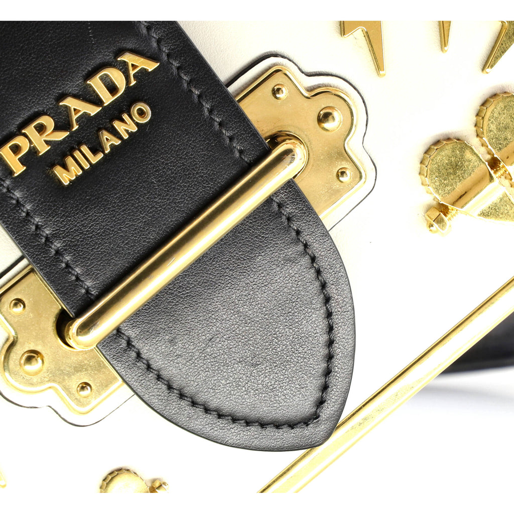 Cahier Crossbody Bag Embellished Leather Small