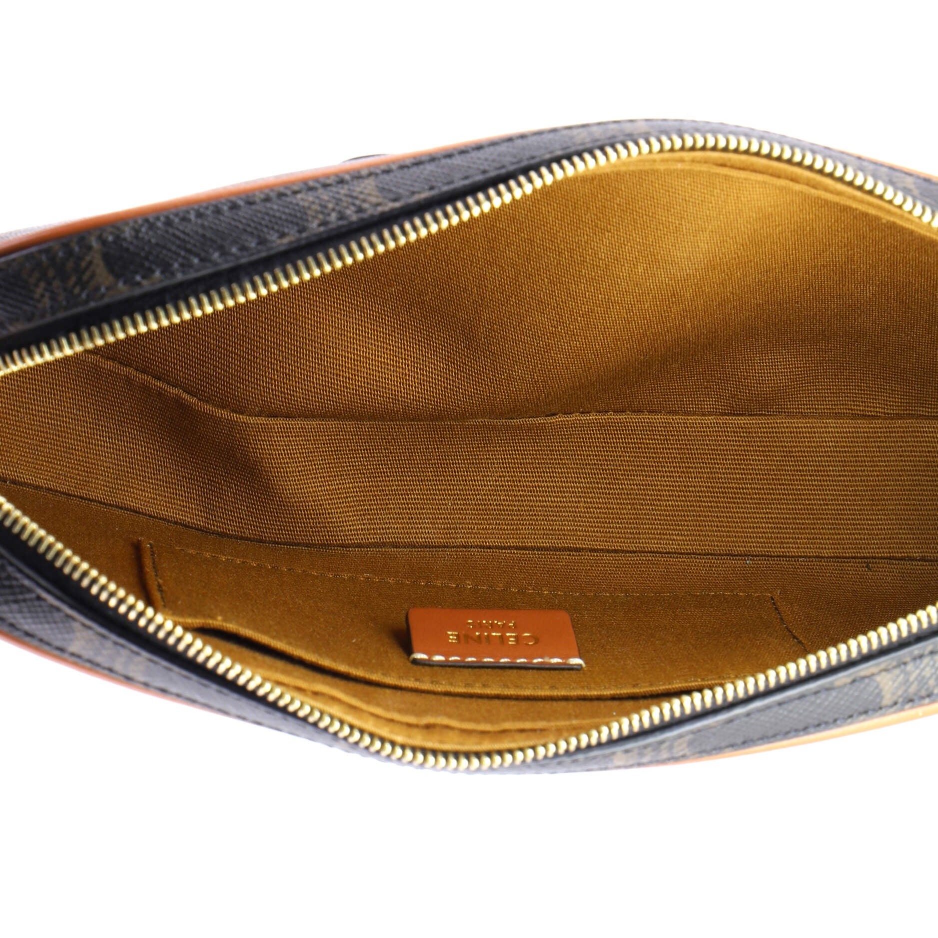 Cuir Triomphe Camera Shoulder Bag Triomphe Coated Canvas with Leather Small