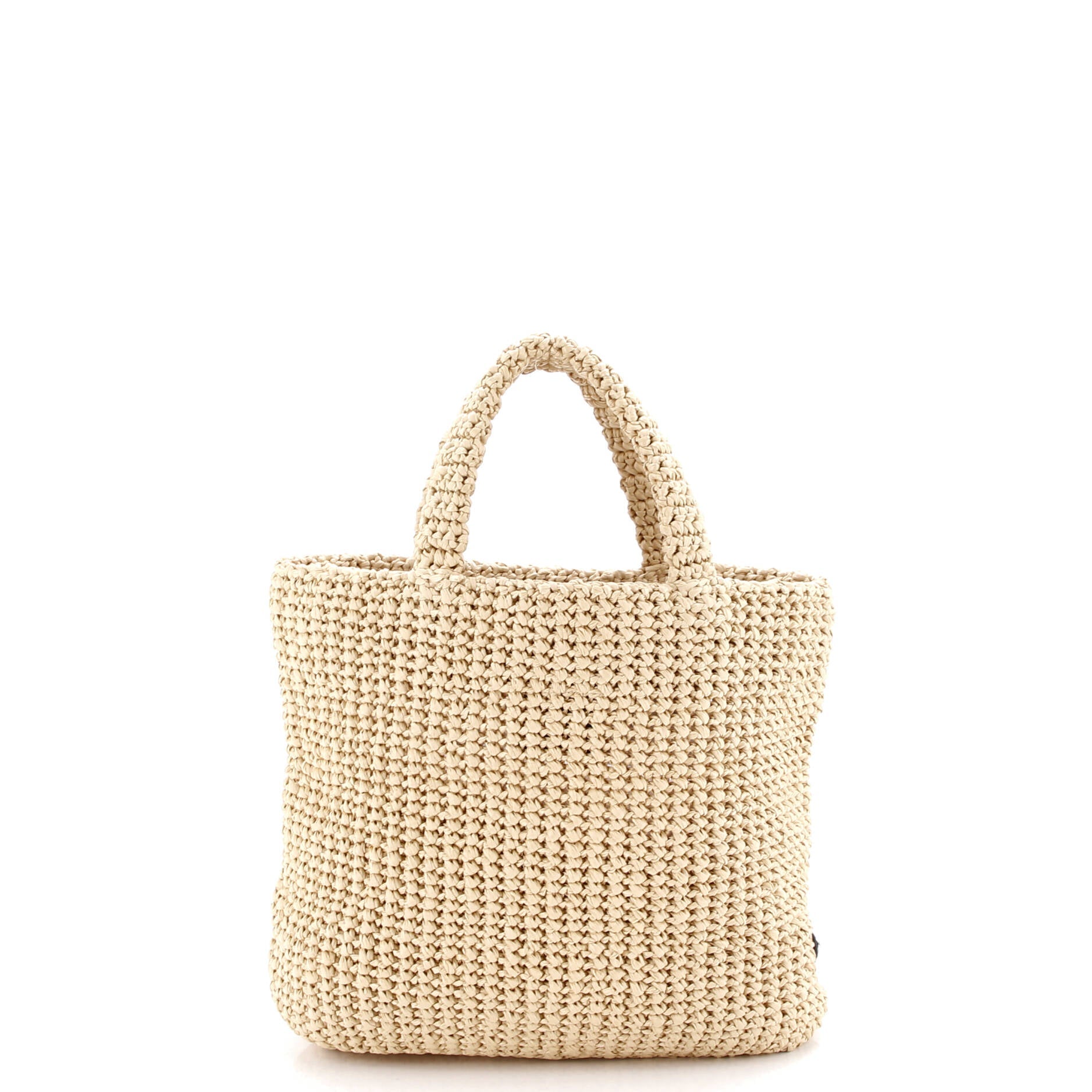 Logo Tote Raffia Small