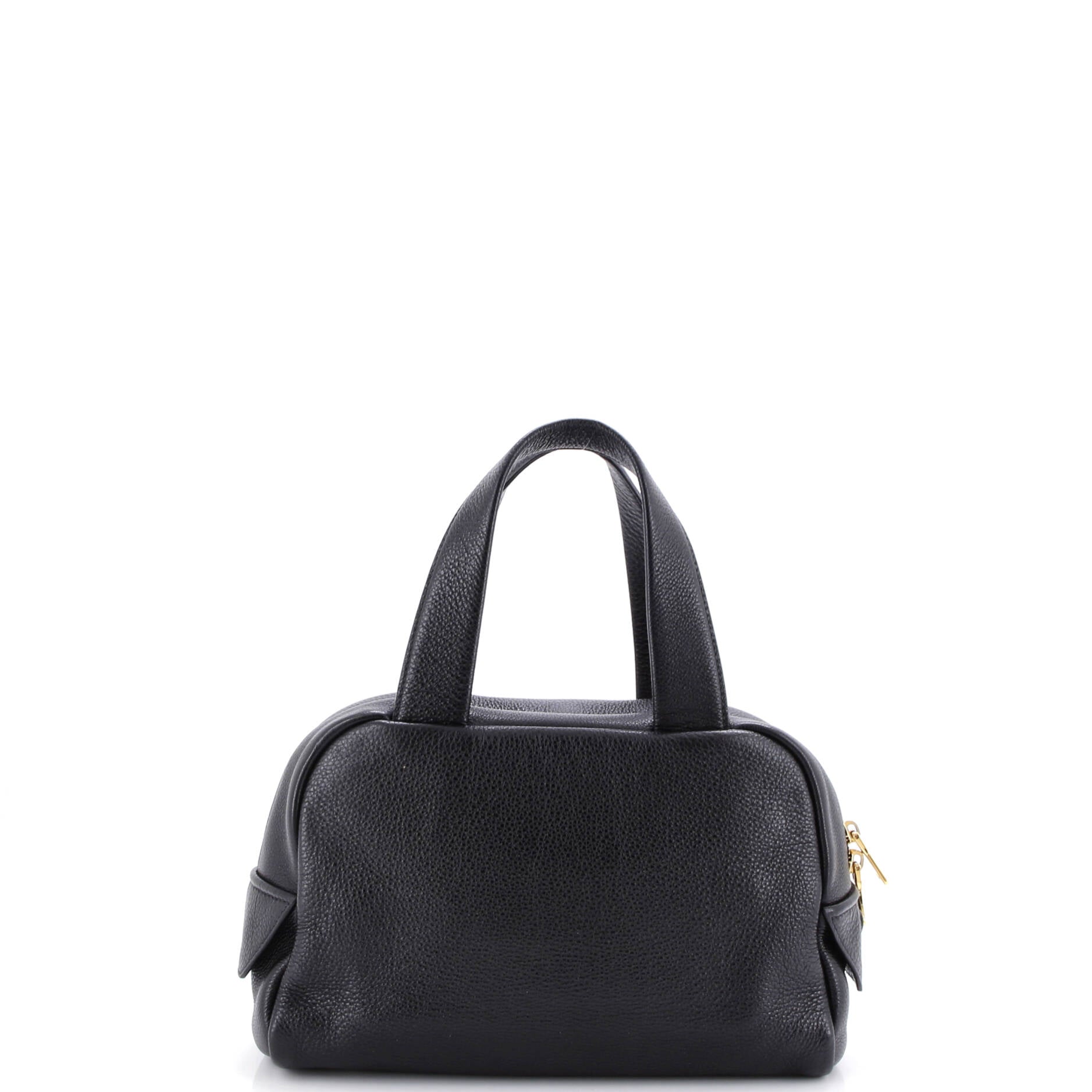 Logo Bowler Bag Perforated Leather Medium