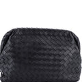 Clasp Bag Intrecciato Leather Medium