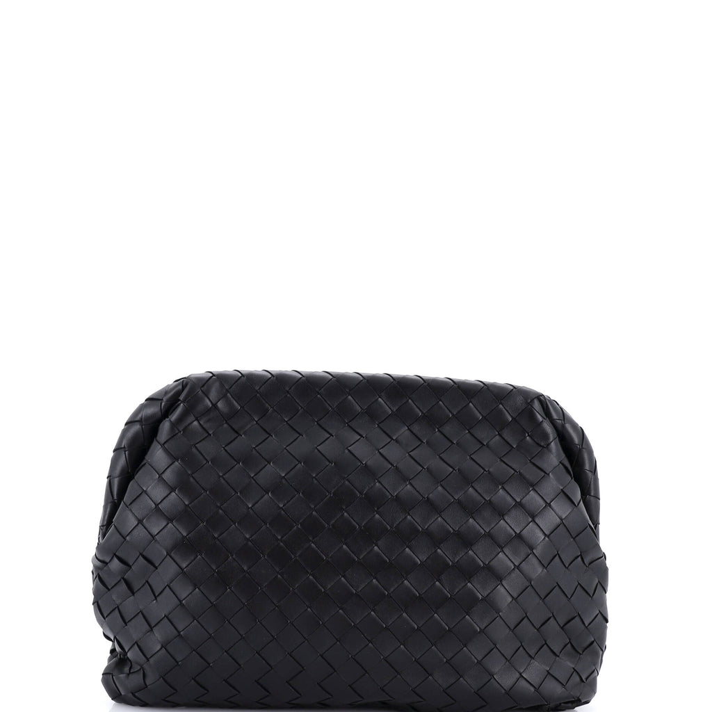 Clasp Bag Intrecciato Leather Medium