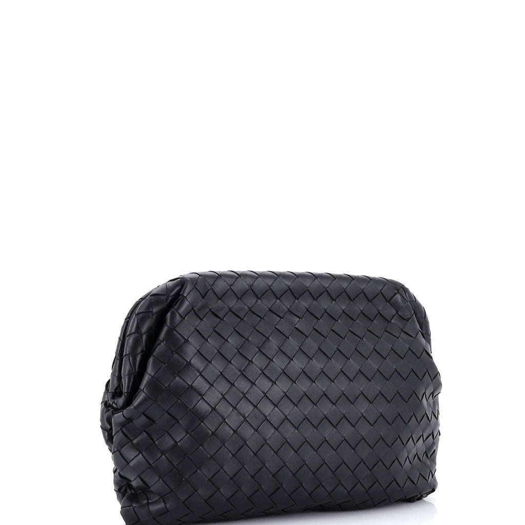 Clasp Bag Intrecciato Leather Medium