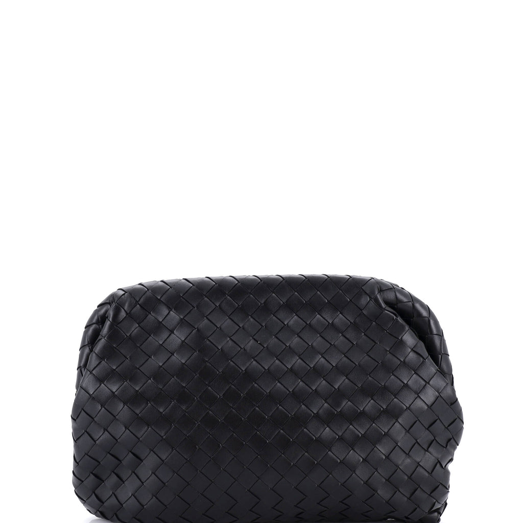 Clasp Bag Intrecciato Leather Medium